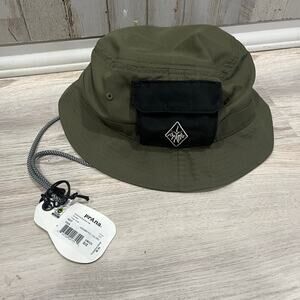 New Prana Kootenai Bucket Hat Cargo Green UPF 50+ 90s Outdoor Gorpcore Hiking